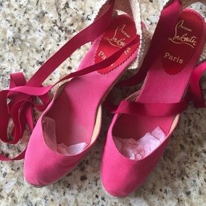 Christian Louboutin Barbie Pink Espadrilles